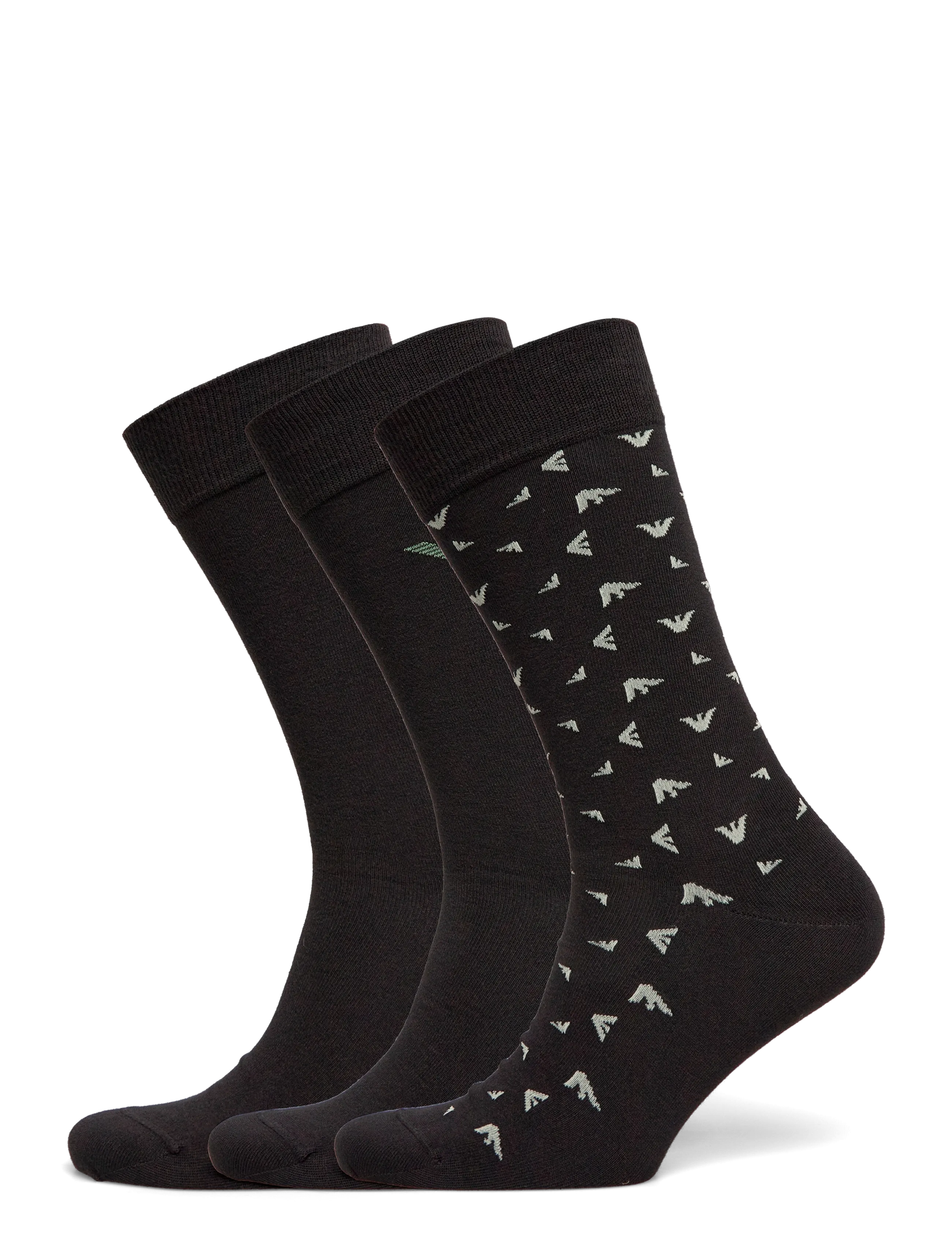Emporio Armani SOCKS SET - Underkläder - BLACK/EAGLEGRAY/KASM / black
