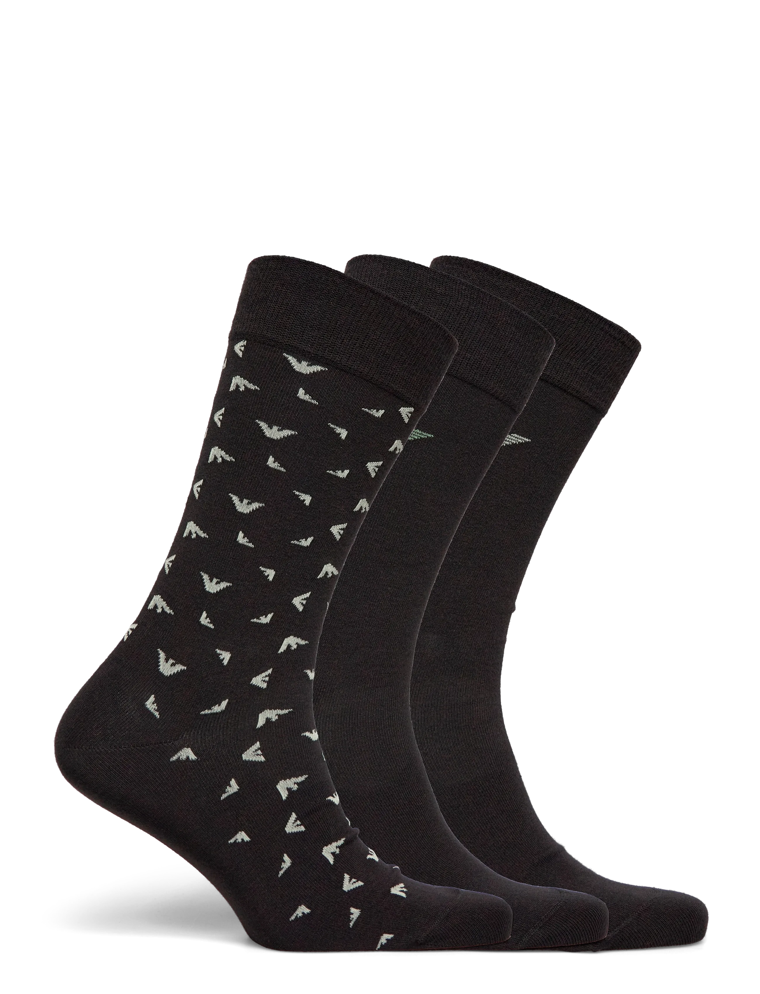 Emporio Armani - SOCKS SET - klassikalised sokid - black/eaglegray/kasm - 1