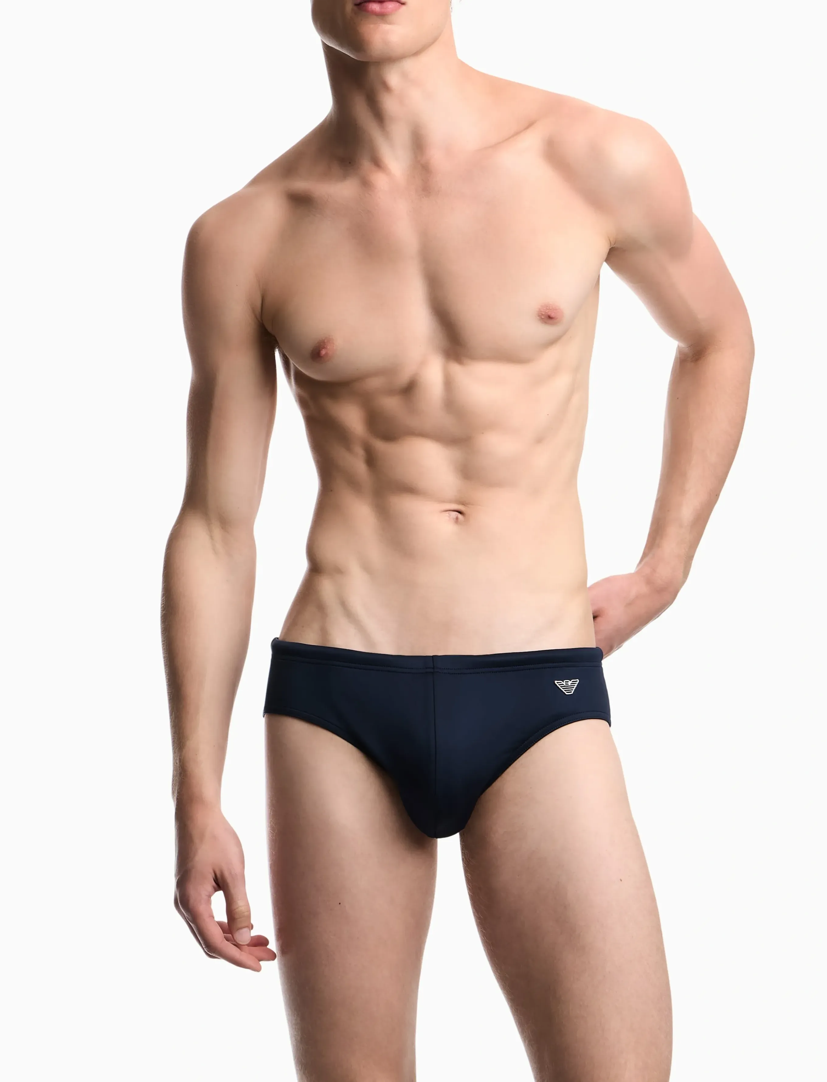 Emporio Armani Slip Beachwear, Mænd, Badebukser, Navy, Str: XL