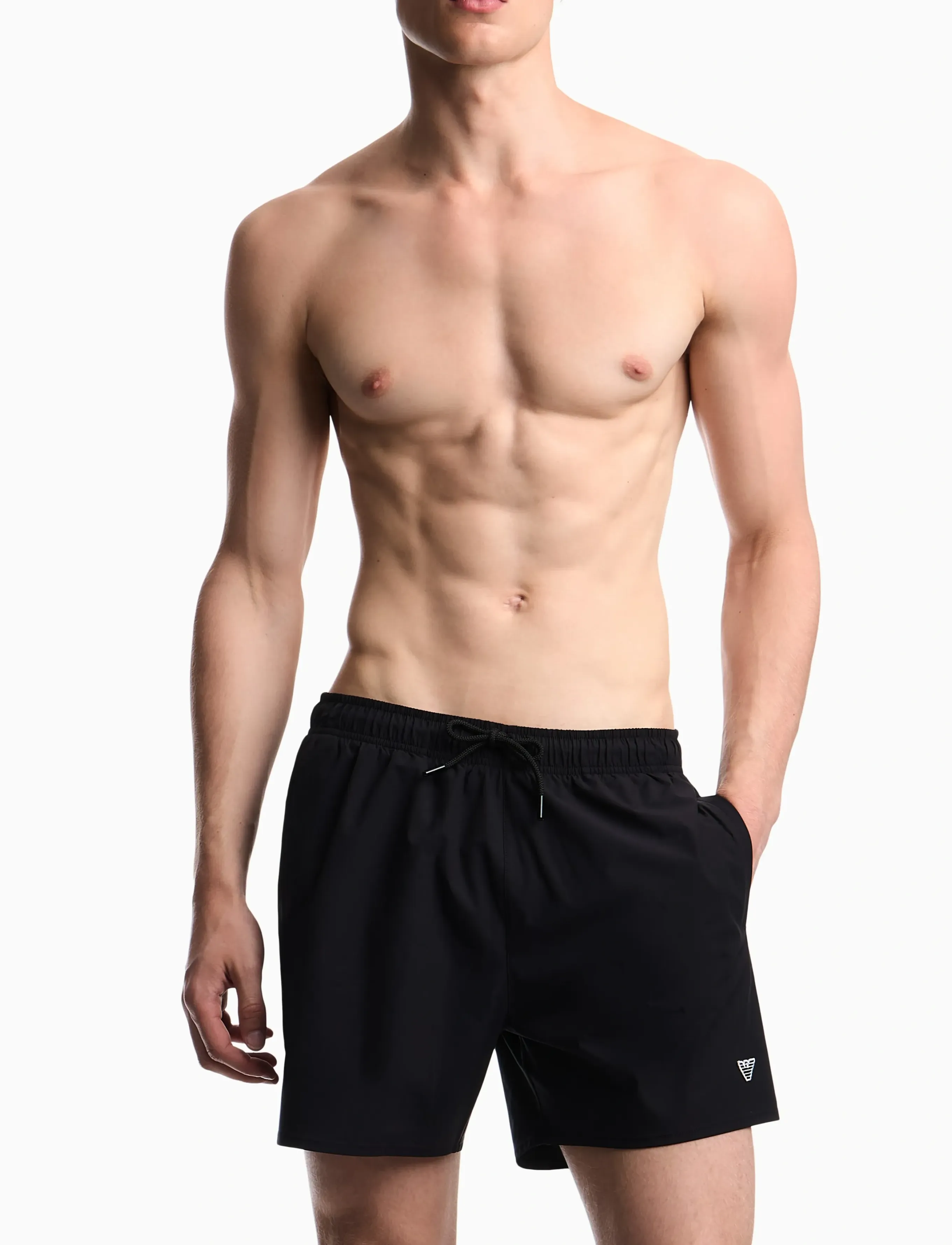 Emporio Armani Boxer Beachwear, Mænd, Badeshorts, Navy, Str: M