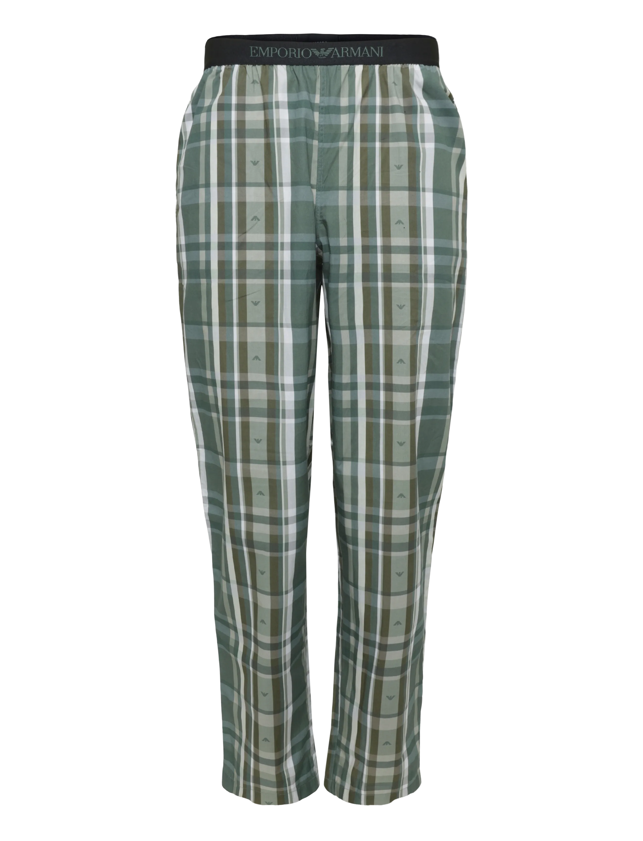 Emporio Armani - NIGHTWEAR PYJAMA - pyjamasets - blk/check eagle leaf - 3