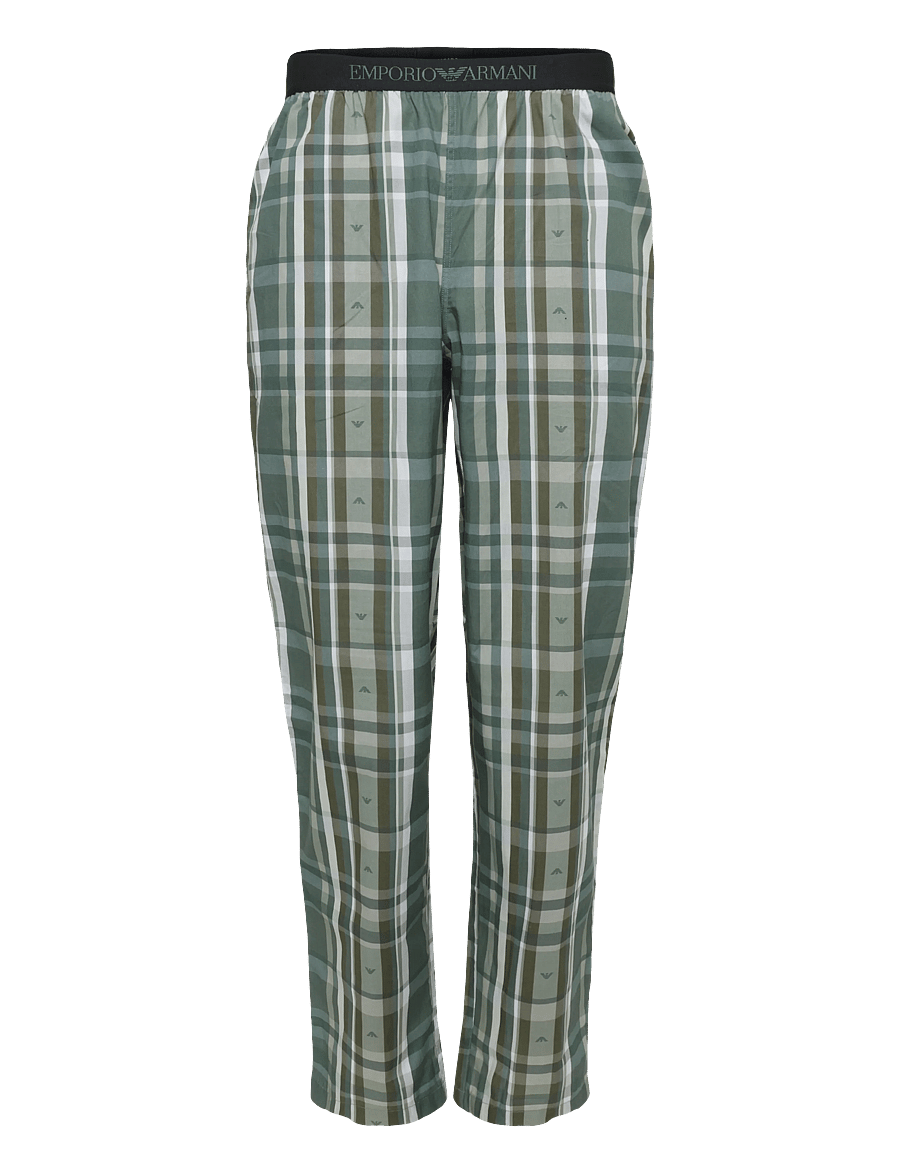 Emporio Armani - NIGHTWEAR PYJAMA - pyjamasets - blk/check eagle leaf - 3