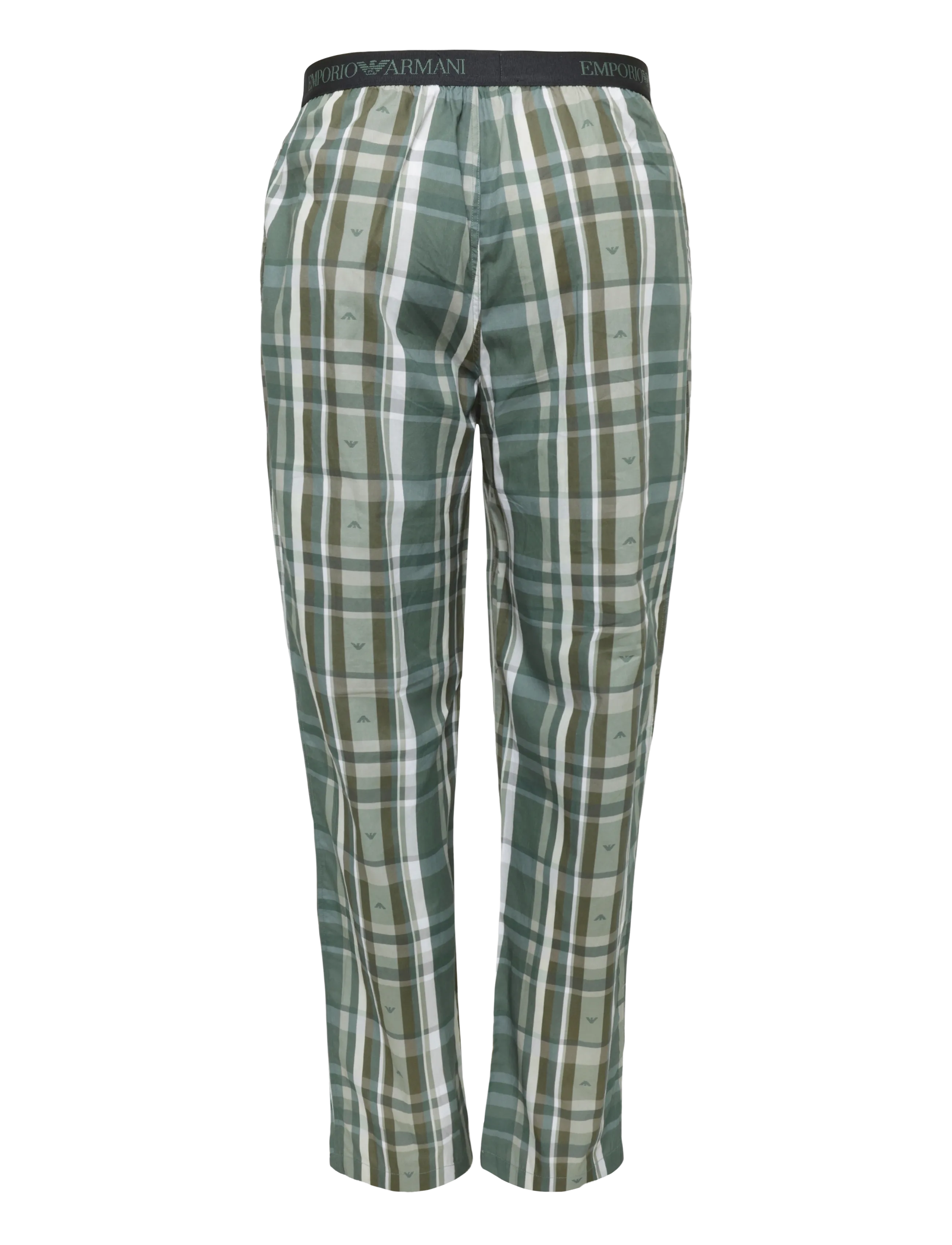 Emporio Armani - NIGHTWEAR PYJAMA - pyjamasets - blk/check eagle leaf - 4