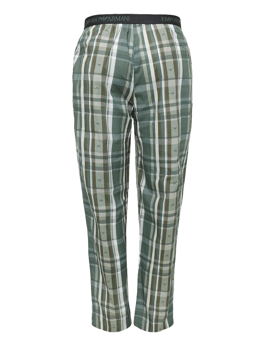 Emporio Armani - NIGHTWEAR PYJAMA - pyjamasets - blk/check eagle leaf - 4