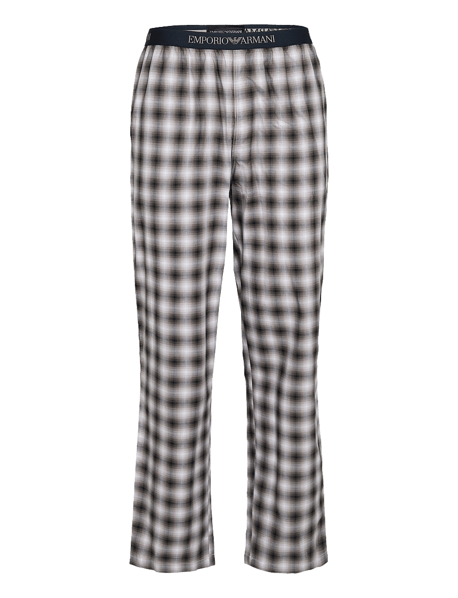Emporio Armani - NIGHTWEAR PYJAMA - pyjamasets - blu/brown big check - 2