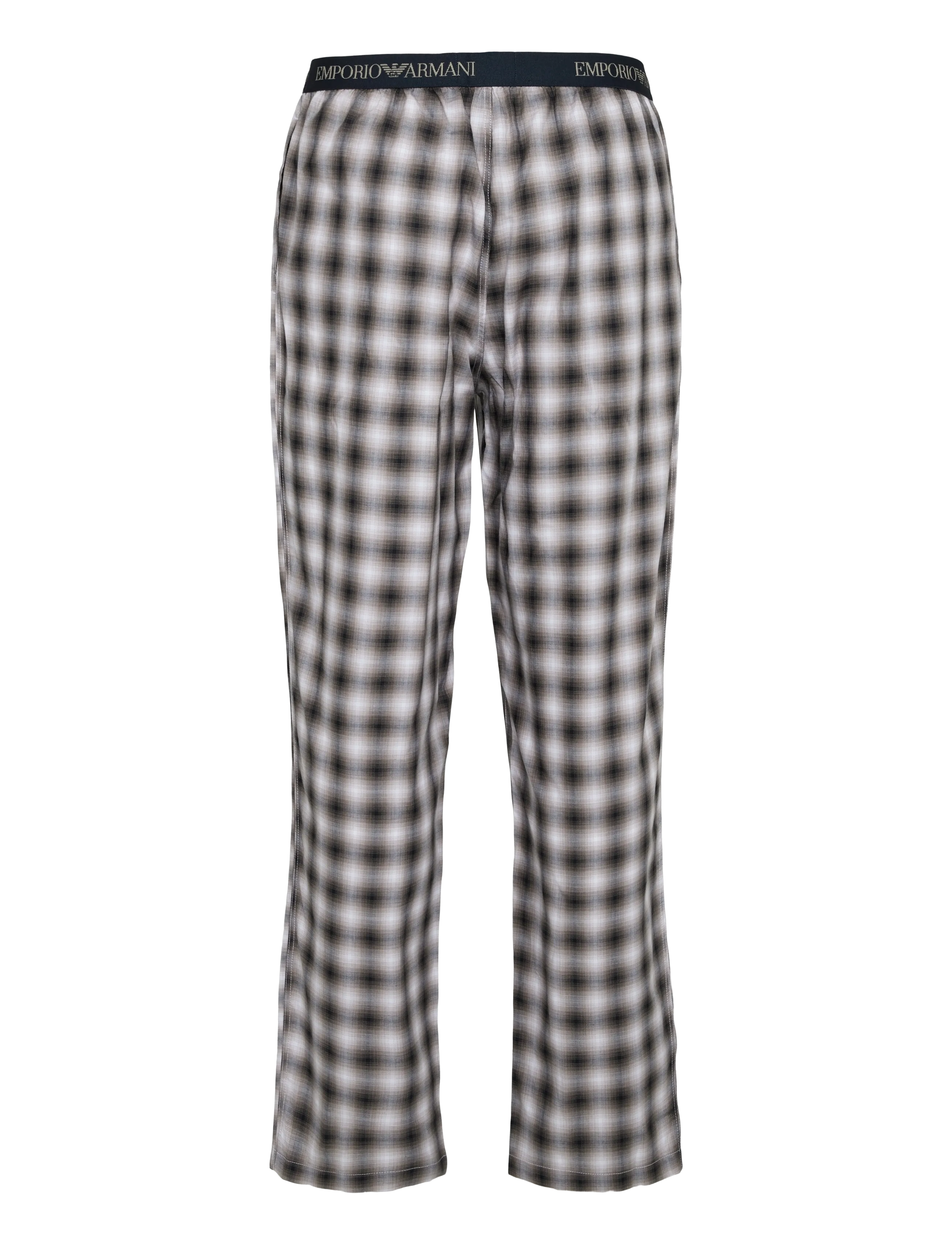 Emporio Armani - NIGHTWEAR PYJAMA - pyjamasets - blu/brown big check - 3