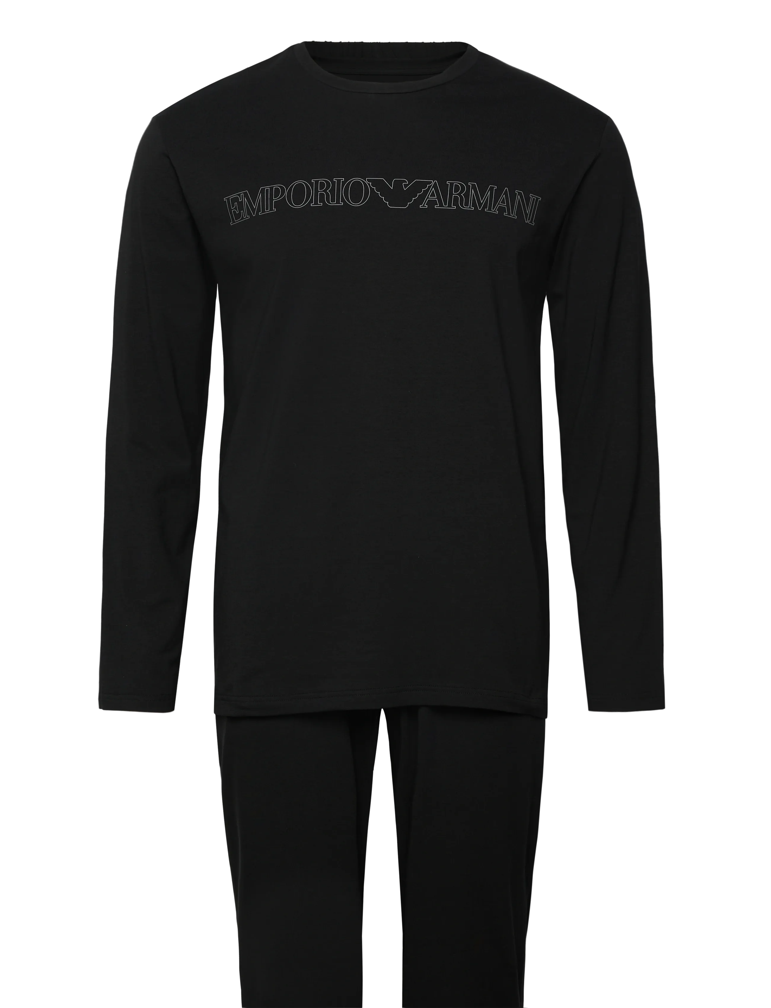 EMPORIO ARMANI Nachtwäsche Pyjama Schwarz - L - Herren