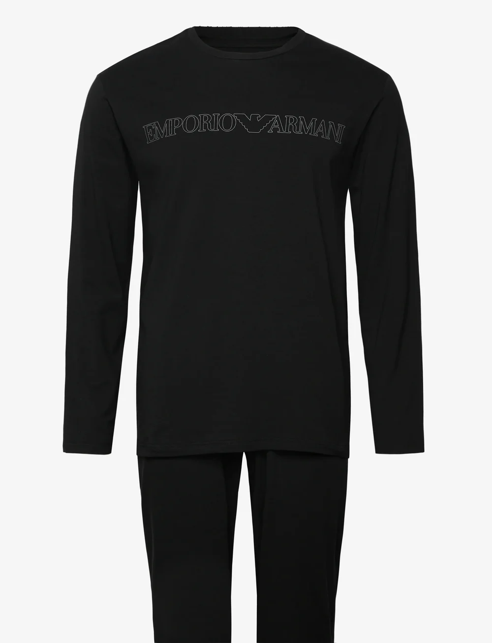 Emporio Armani - NIGHTWEAR PYJAMA - nattøj sæt - black - 0