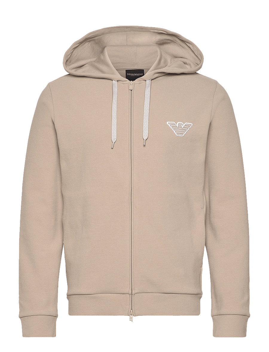 Emporio Armani - LOUNGEWEAR SWEATSHIRT - kapuutsiga pusad - nut - 1