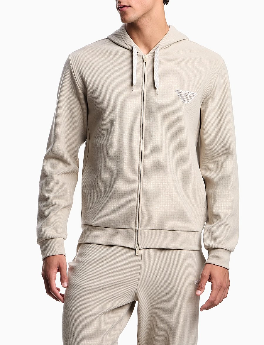 Emporio Armani - LOUNGEWEAR SWEATSHIRT - kapuutsiga pusad - nut - 0