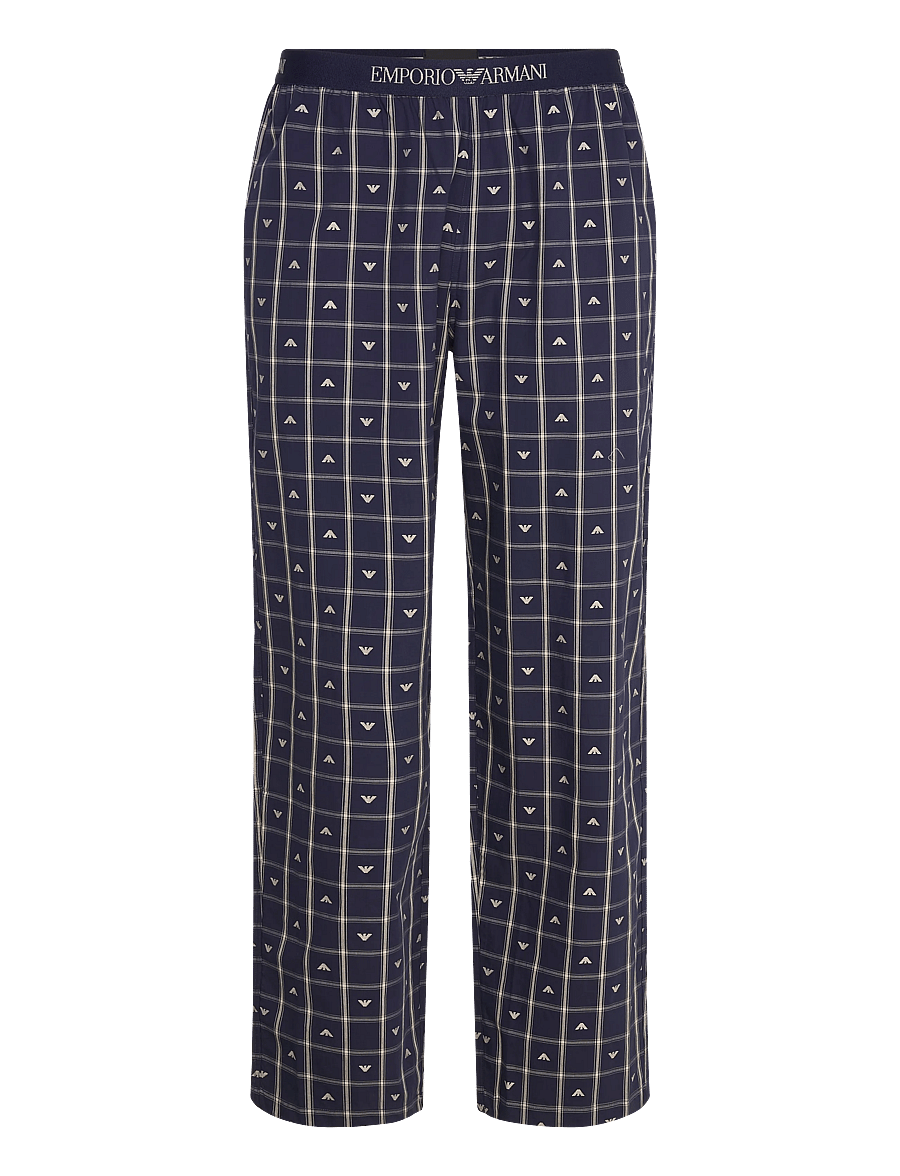 Emporio Armani - NIGHTWEAR PANTS - natbukser - check eagle ar.bl-nu - 1