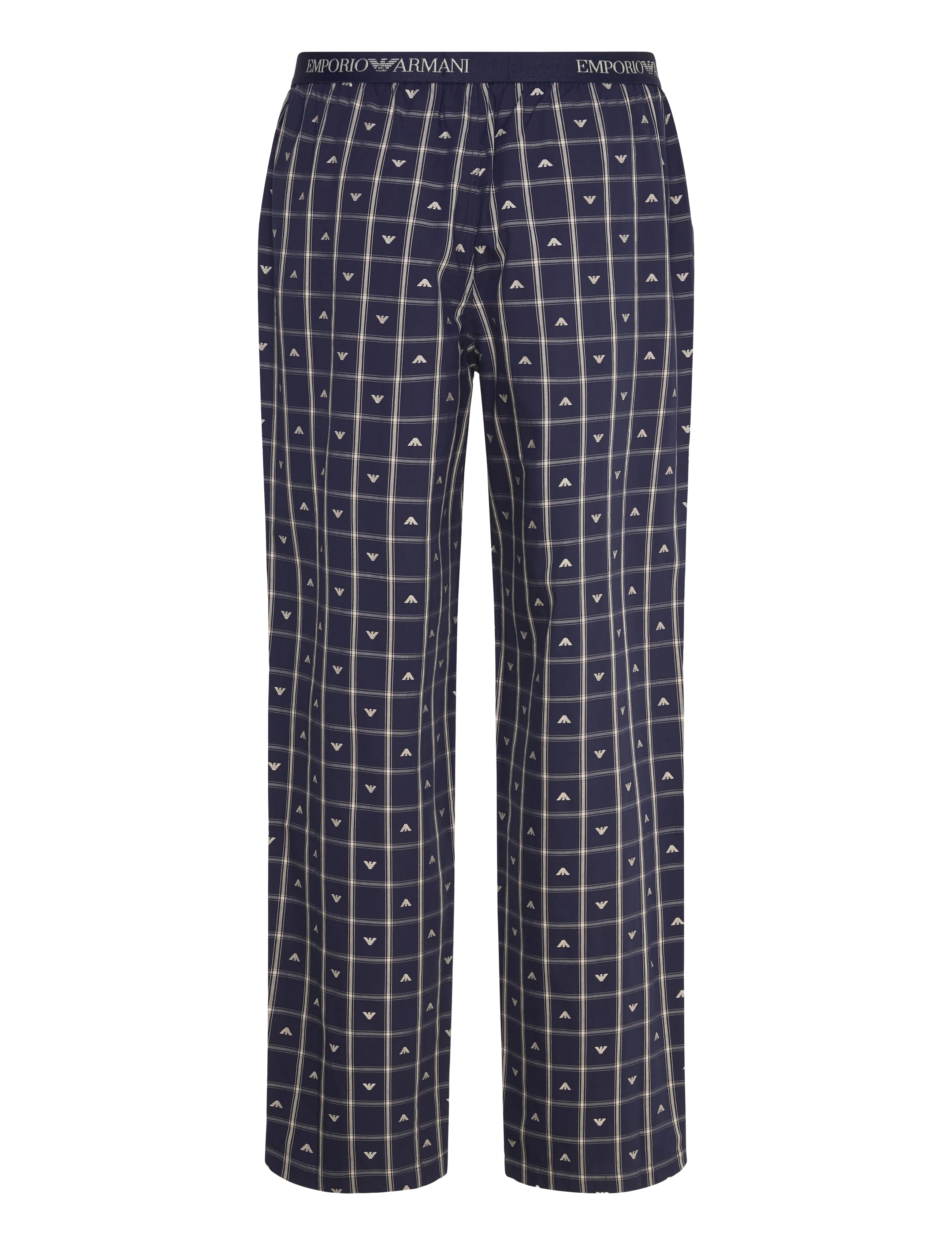 Emporio Armani - NIGHTWEAR PANTS - spodnie od piżamy - check eagle ar.bl-nu - 1