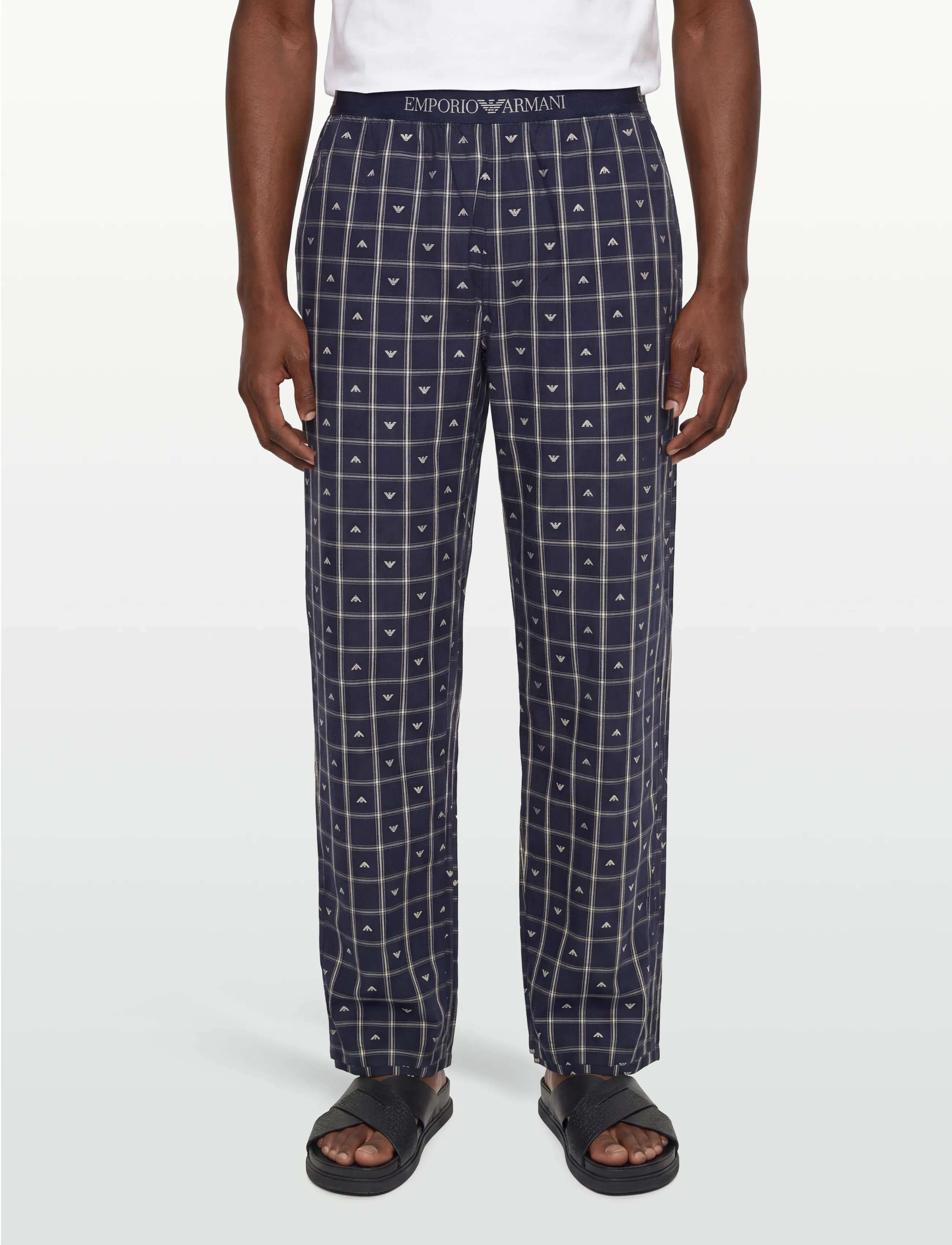 Emporio Armani - NIGHTWEAR PANTS - pidžaamapüksid - check eagle ar.bl-nu - 3