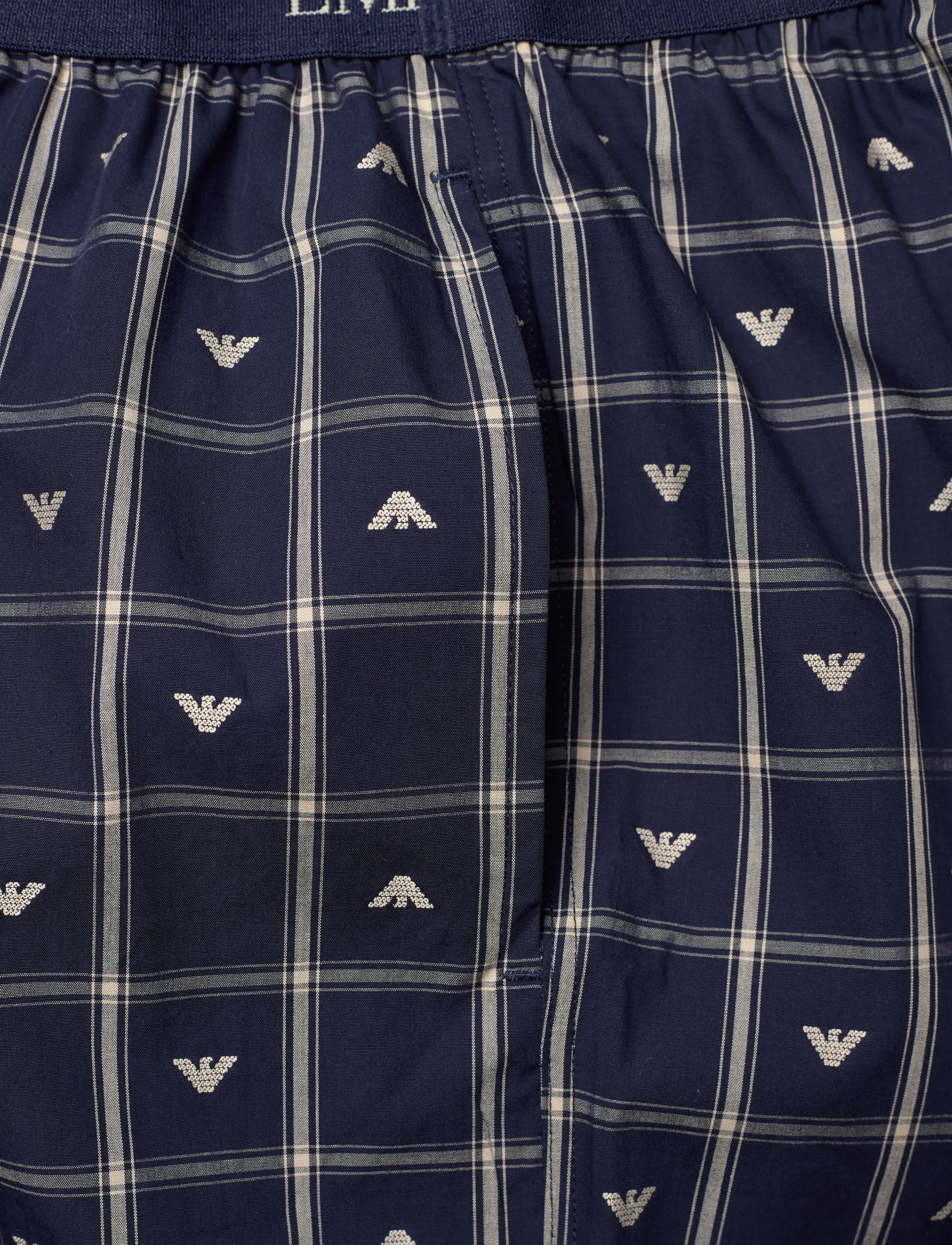 Emporio Armani - NIGHTWEAR PANTS - spodnie od piżamy - check eagle ar.bl-nu - 2