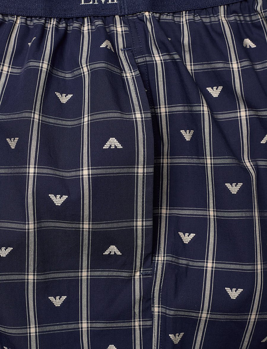 Emporio Armani - NIGHTWEAR PANTS - natbukser - check eagle ar.bl-nu - 5