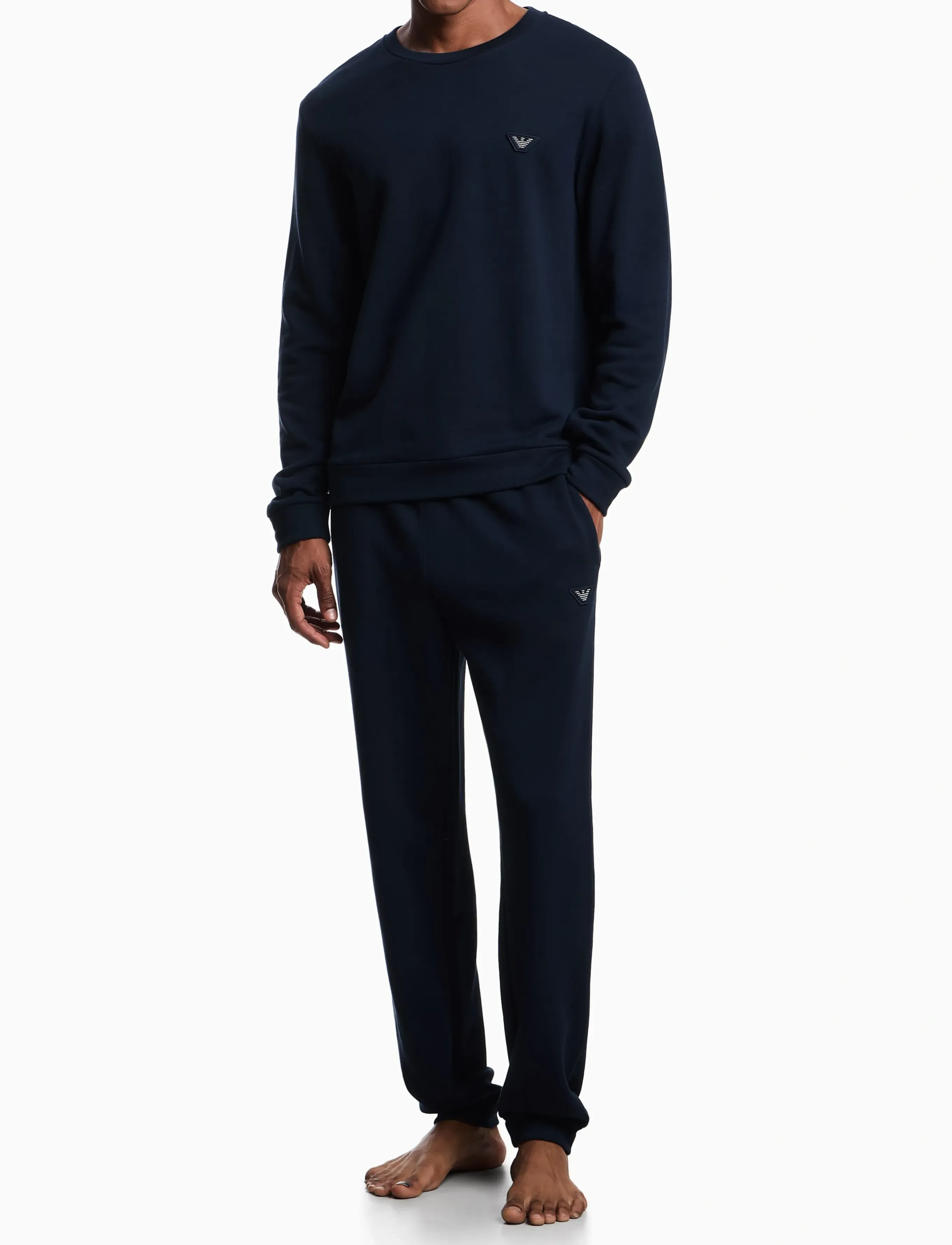 Emporio Armani Loungewear Tracksuit, XL, Night & Loungewear, Marineblau - Pyjamas (set), Männerswear