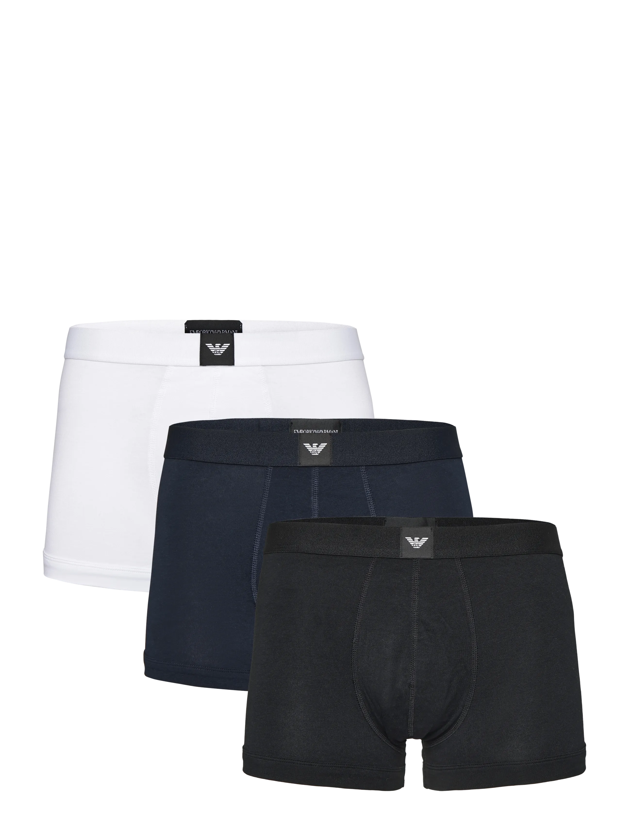 Emporio Armani 3 PACK BOTTOM - Underkläder - BLACK/WHITE/BLU / black