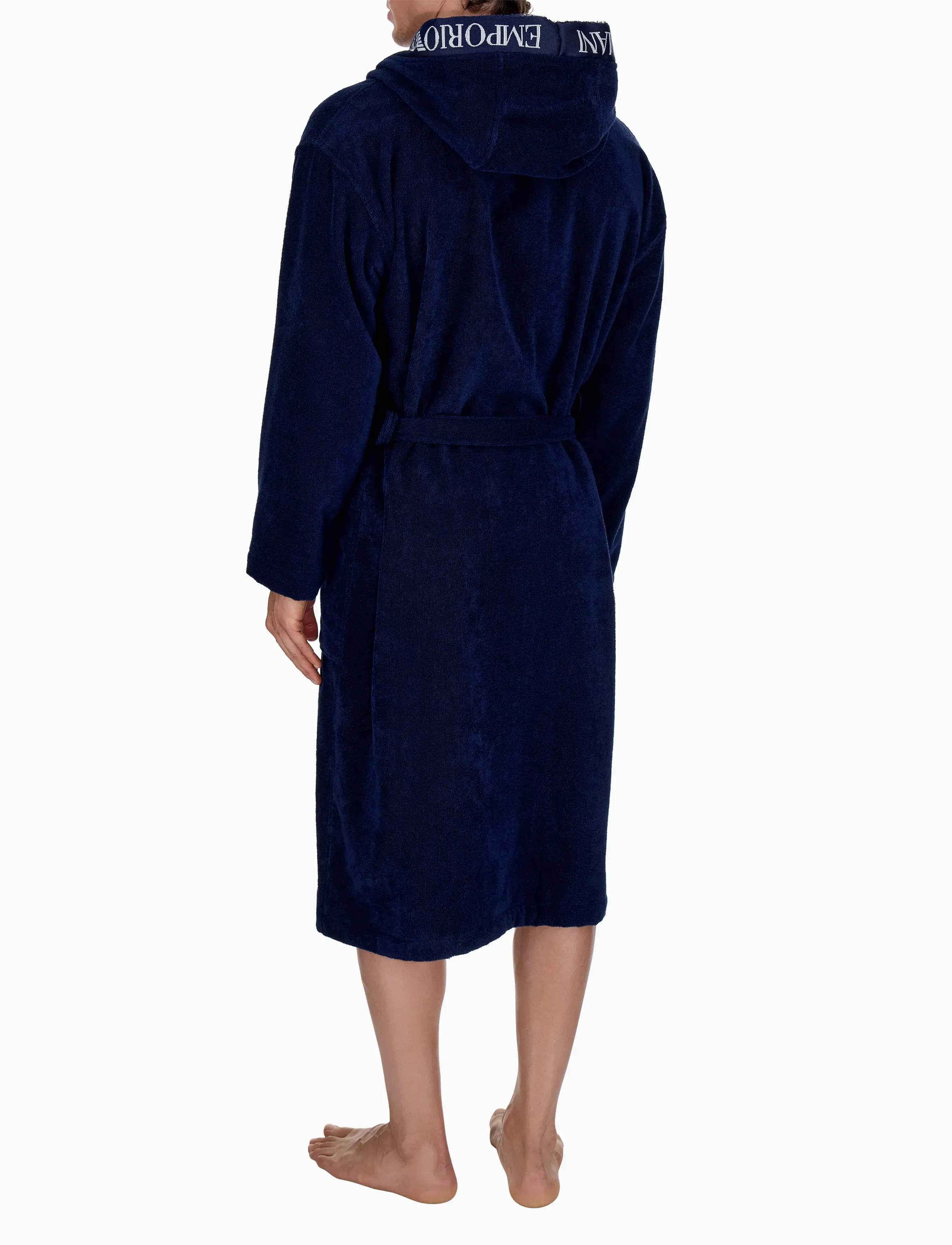 Emporio Armani - LOUNGEWEAR BATHROBE - efterårsbesparelser - armani blue - 3