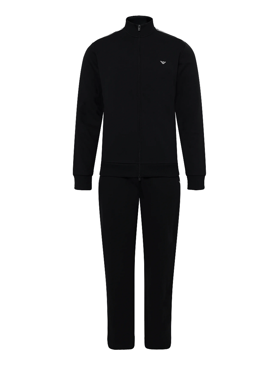 Emporio Armani - LOUNGEWEAR TRACKSUIT - träningsoveraller - black - 0