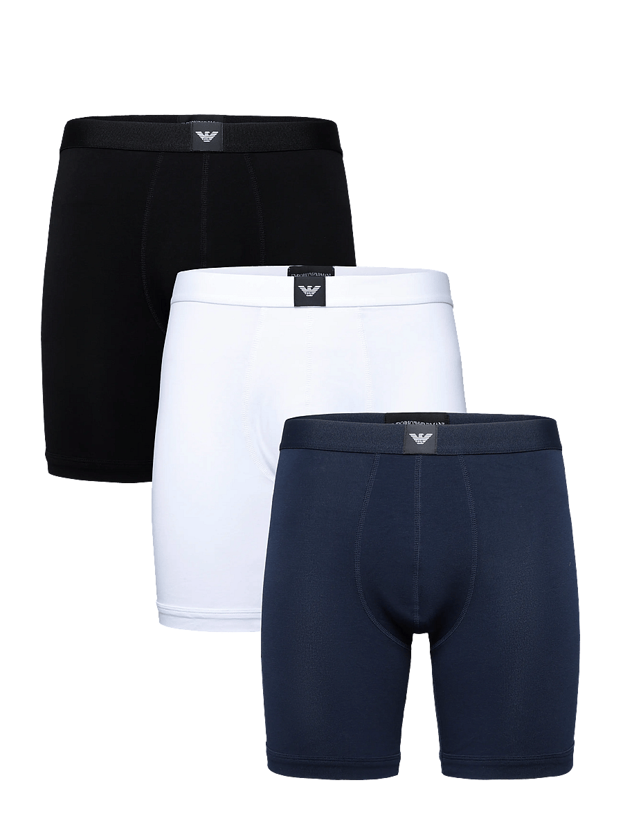 Emporio Armani - 3 PACK BOTTOM - multipakk aluspüksid - black/white/blu - 0