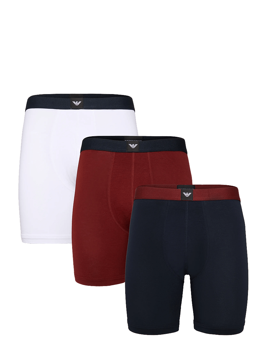 Emporio Armani - 3 PACK BOTTOM - unterhosen im multipack - white/blu/brick - 0