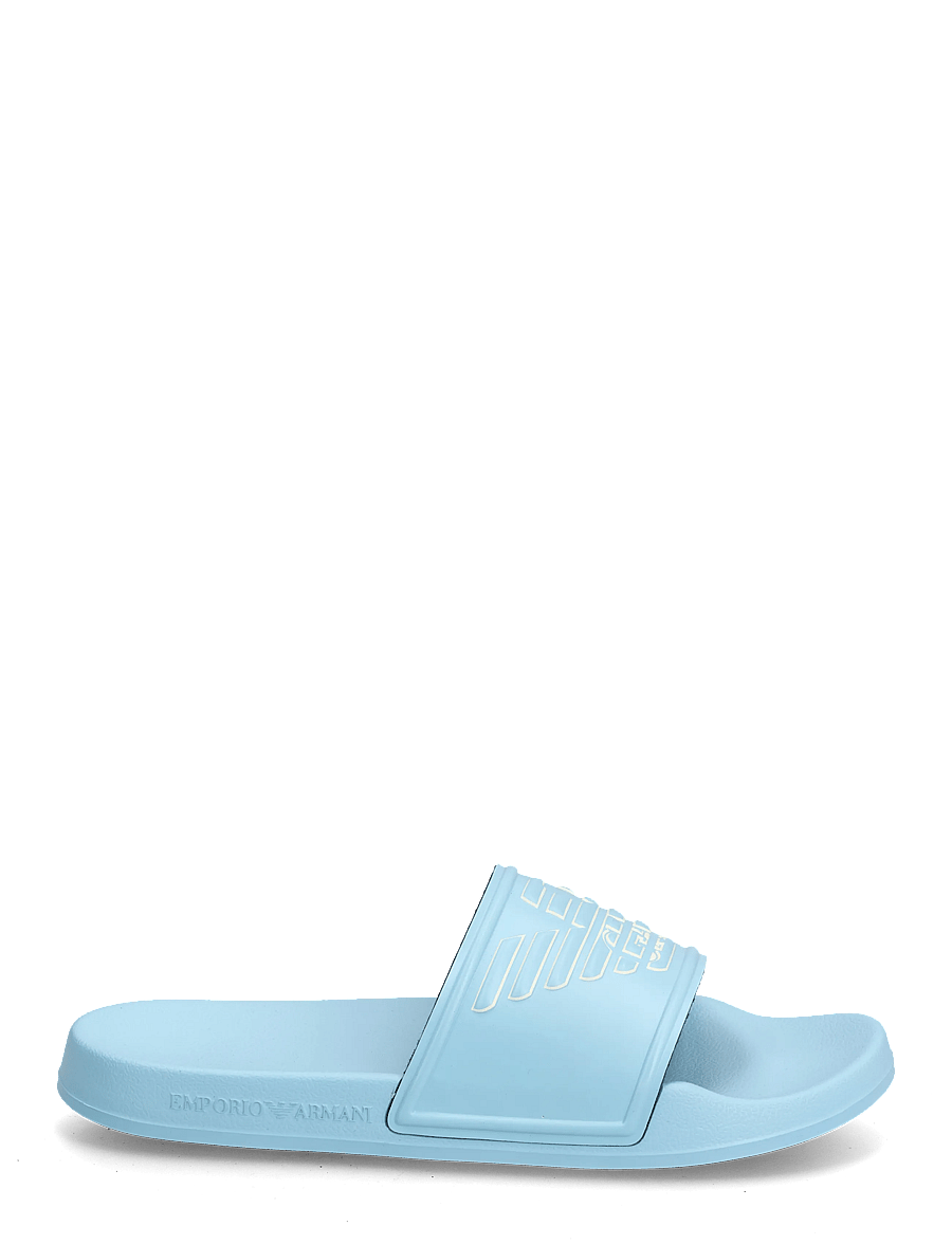 Emporio Armani - SHOES BEACHWEAR - pool sliders - sky blue-whisper whi - 1
