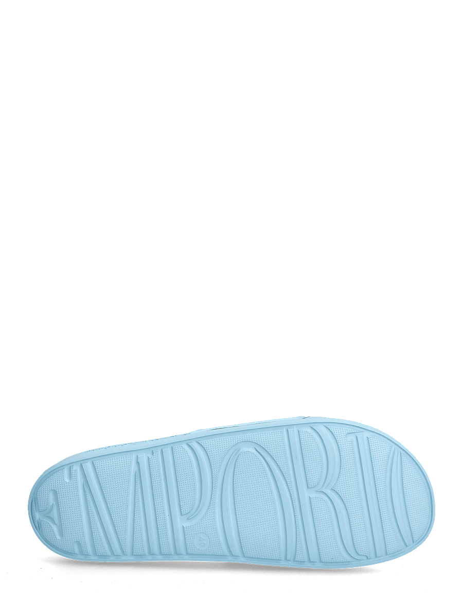 Emporio Armani - SHOES BEACHWEAR - pool sliders - sky blue-whisper whi - 4