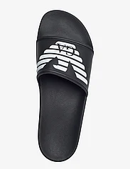 Emporio Armani - SLIPPER PU+EAGLE LOG - sandals - a120-black+white - 3