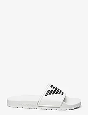 Emporio Armani - SLIPPER PU+EAGLE LOG - sandaler - d611-white+black - 1