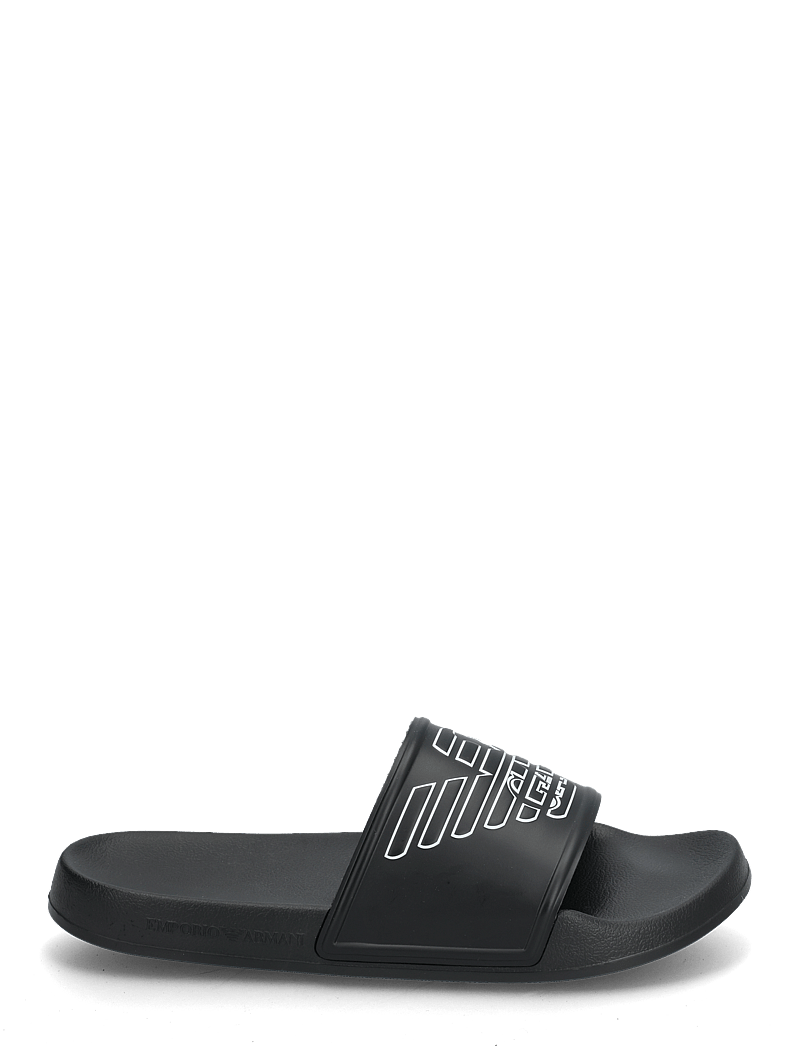 Emporio Armani - SLIP.PVC-OUTLINE LOG - badtofflor - black-white - 1