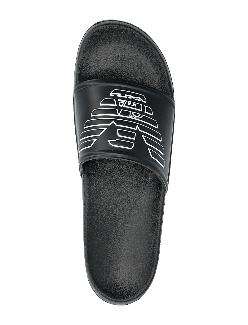 Emporio Armani - SLIP.PVC-OUTLINE LOG - badtofflor - black-white - 3