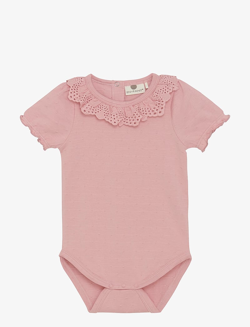 En Fant - Body SS - kortærmede bodyer - bridal rose - 0