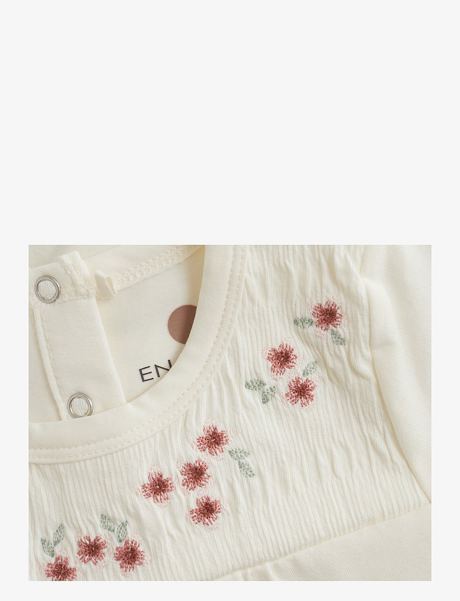 En Fant - Body SS Embroidery - egret - 2
