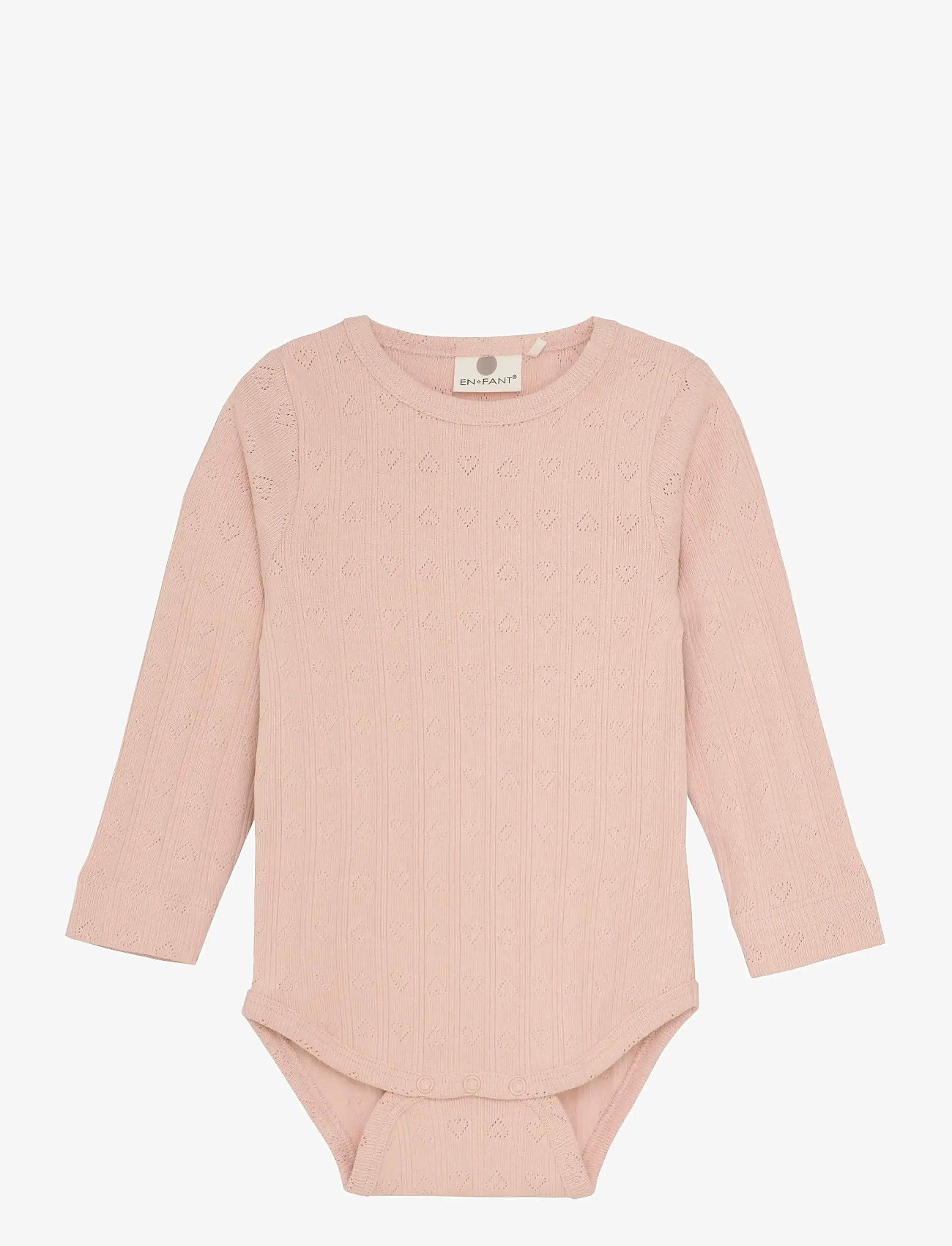 En Fant - Body LS Pointelle - långärmade bodysuits - cameo rose - 0