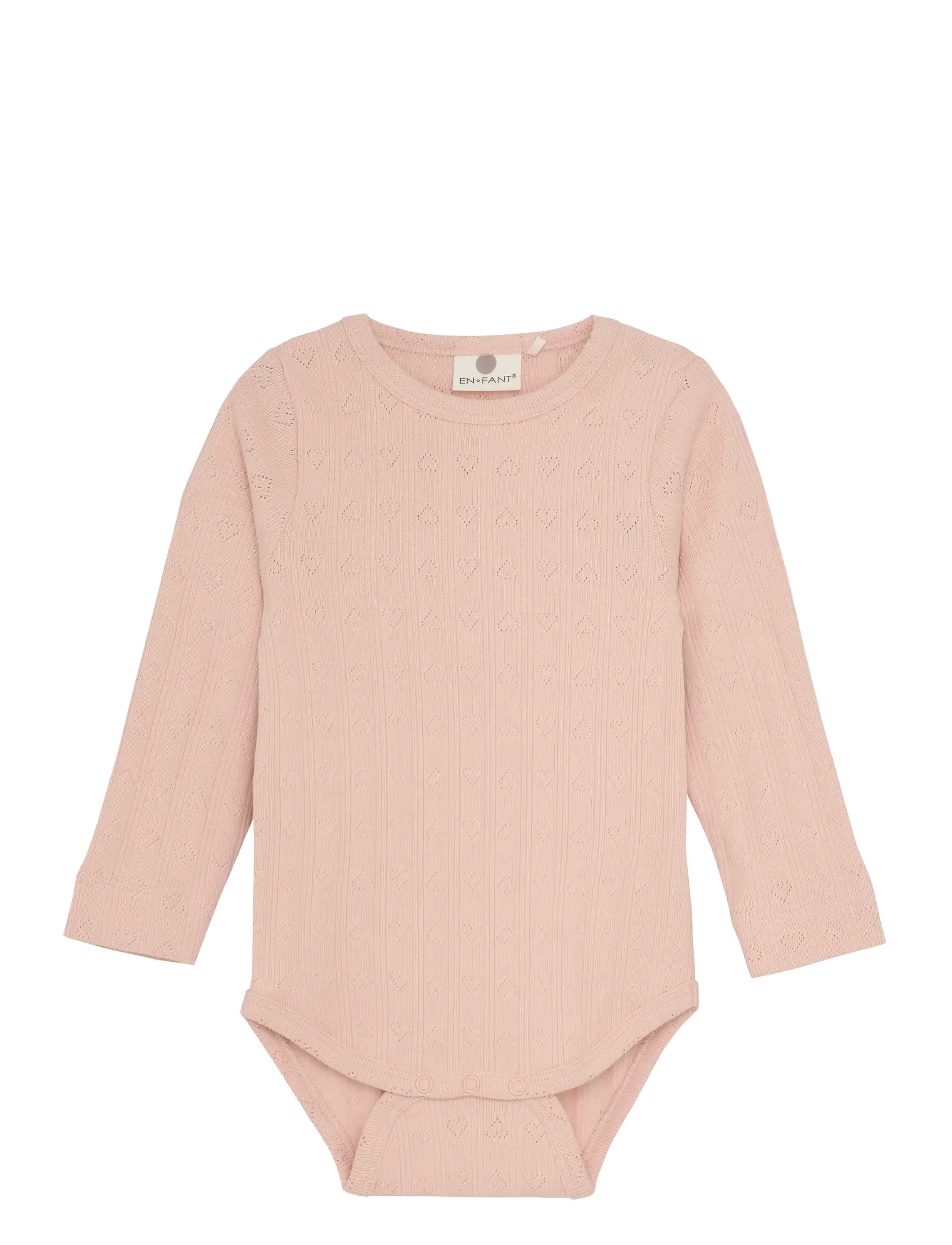 En Fant Body LS Pointelle - 4 for 3 - CAMEO ROSE / pink/rose