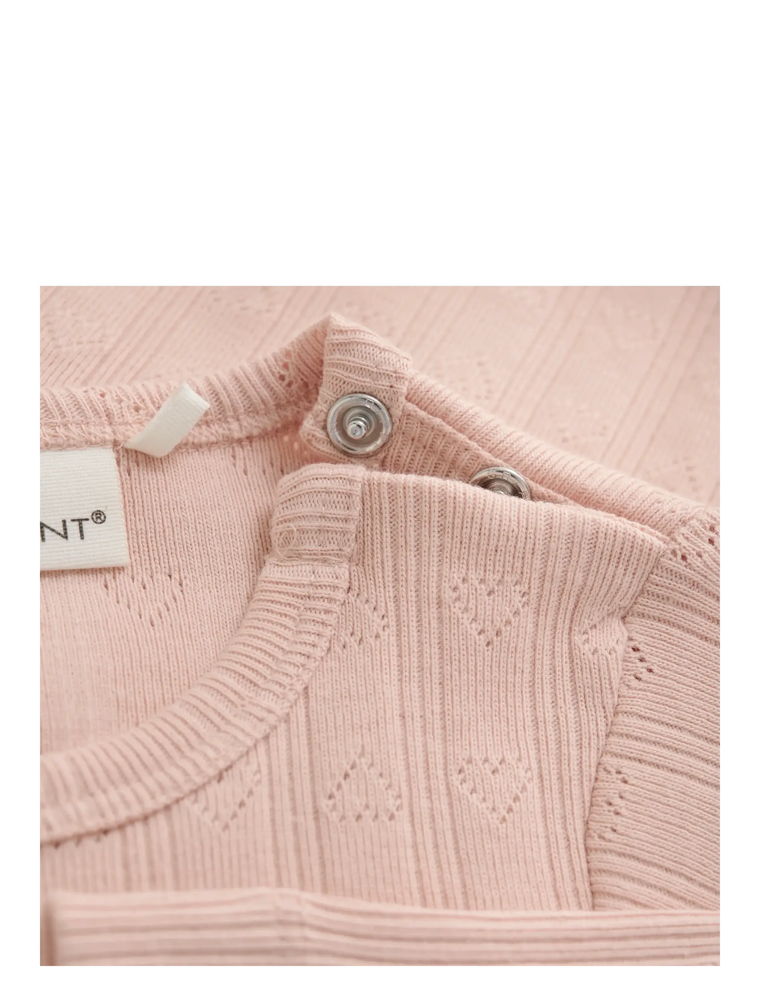 En Fant - Body LS Pointelle - ar garām piedurknēm - cameo rose - 2