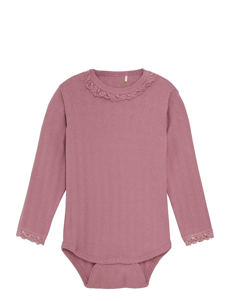 En Fant - Body LS Pointelle - pikkade varrukatega - nostalgia rose - 0