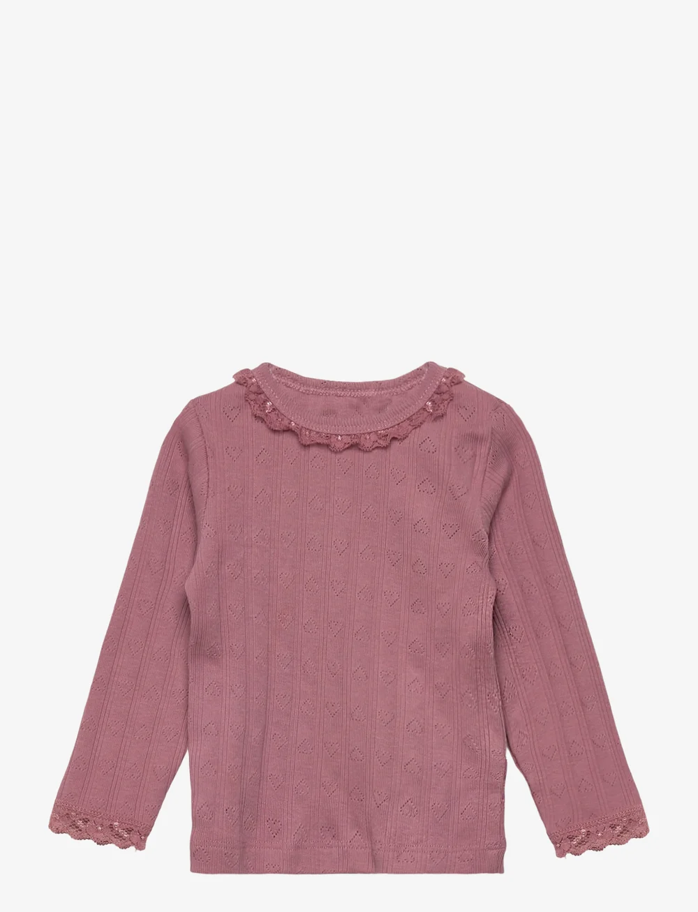 En Fant - T-shirt LS Pointelle - langärmelig - nostalgia rose - 0