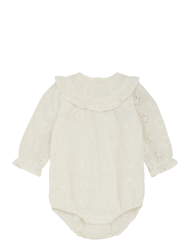 En Fant - Romper LS Woven - langärmelig - egret - 0