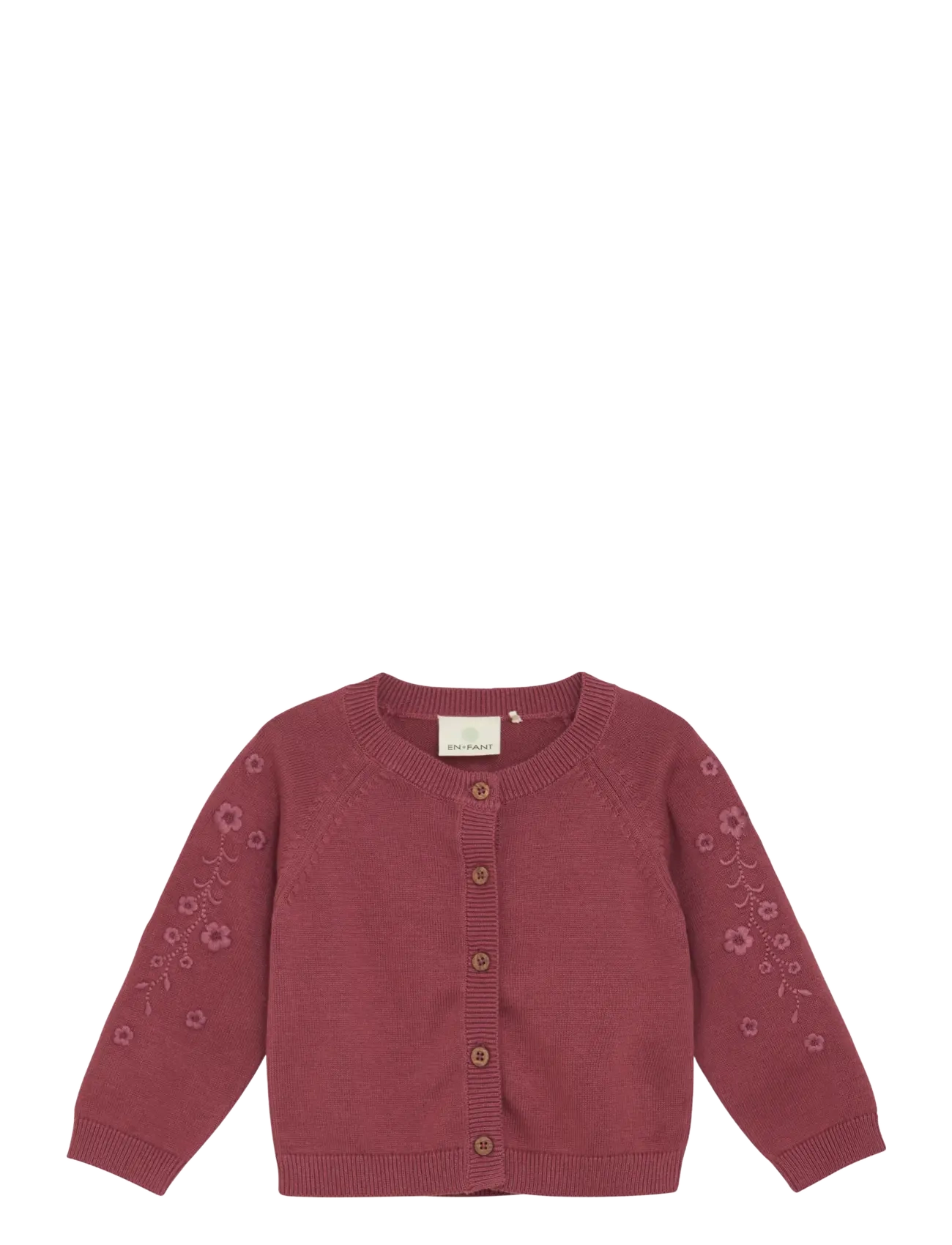 EN FANT Cardigan Knit Rot - 68 - Kinder