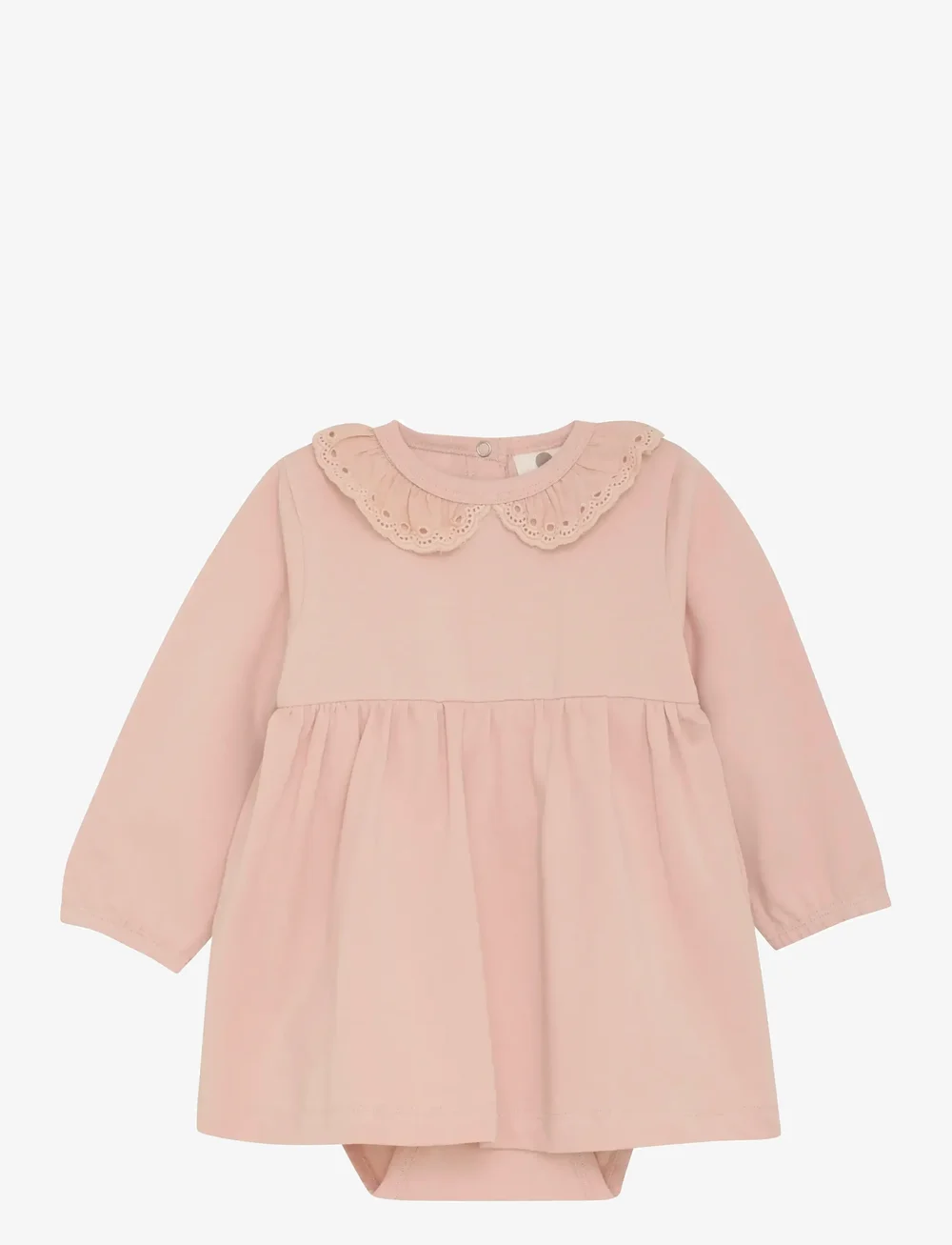 En Fant - Body Dress LS - kortärmade babyklänningar - cameo rose - 0