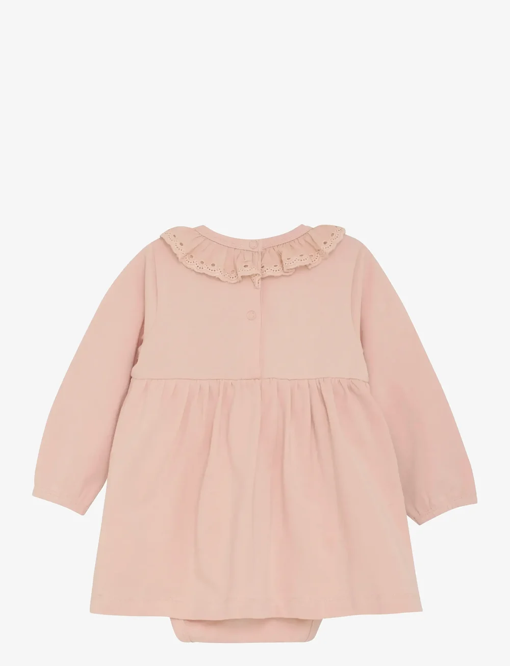 En Fant - Body Dress LS - kortärmade babyklänningar - cameo rose - 1