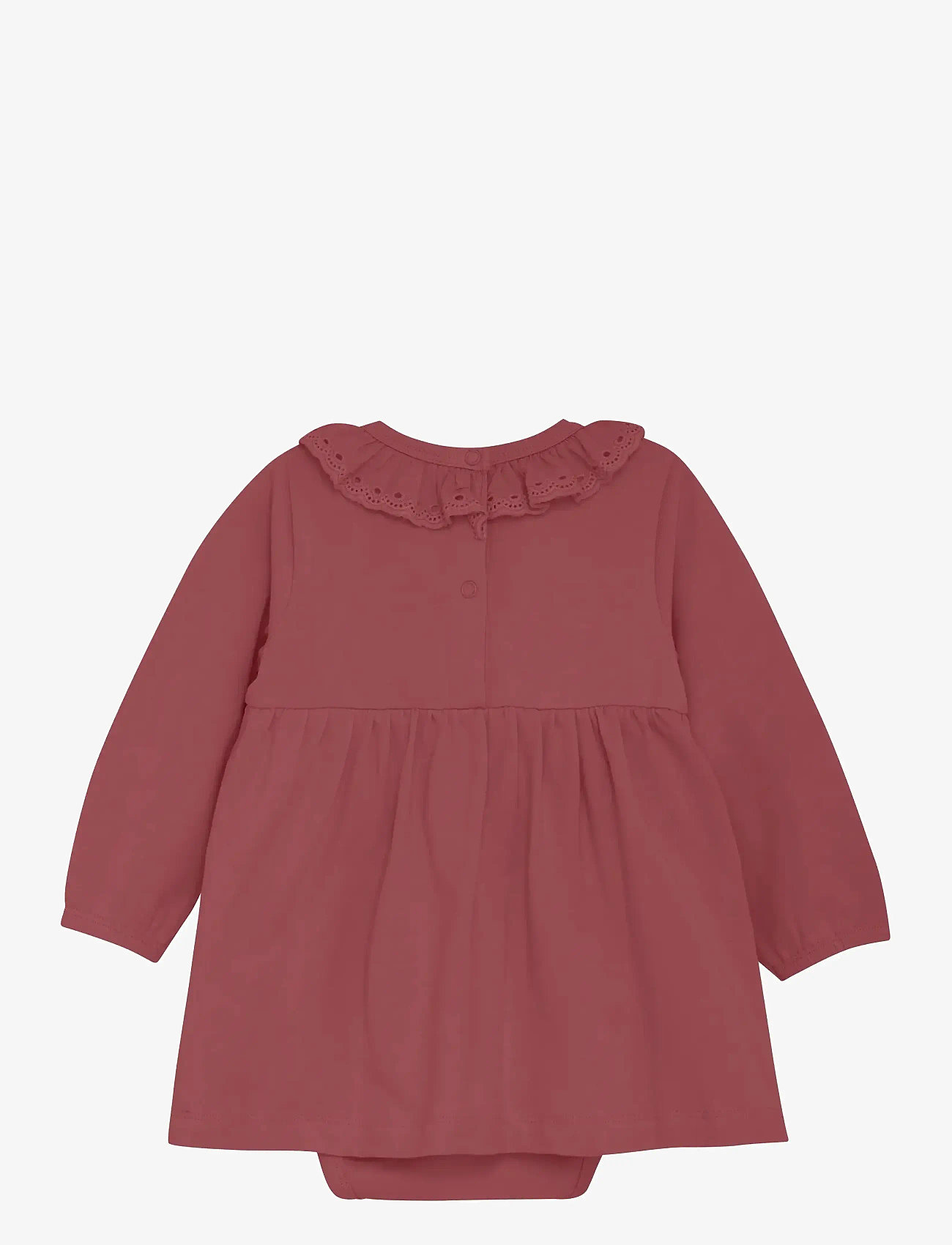 En Fant - Body Dress LS - kortärmade babyklänningar - roan rouge - 1