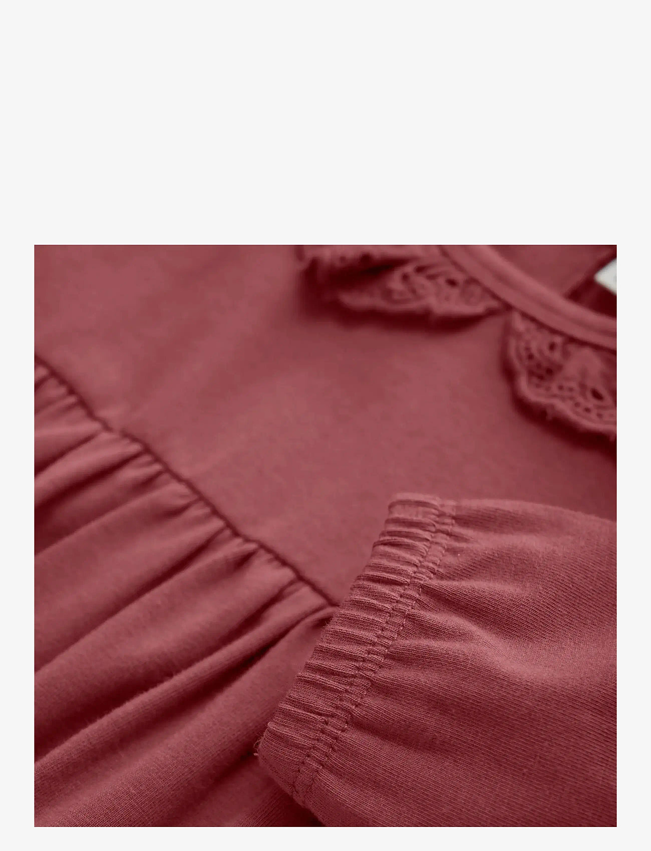 En Fant - Body Dress LS - kortärmade babyklänningar - roan rouge - 2