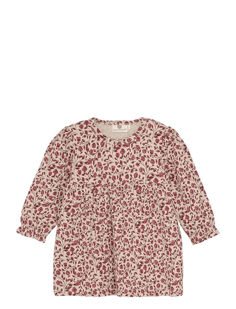 En Fant - Dress LS - langärmelige babykleider - french oak - 0