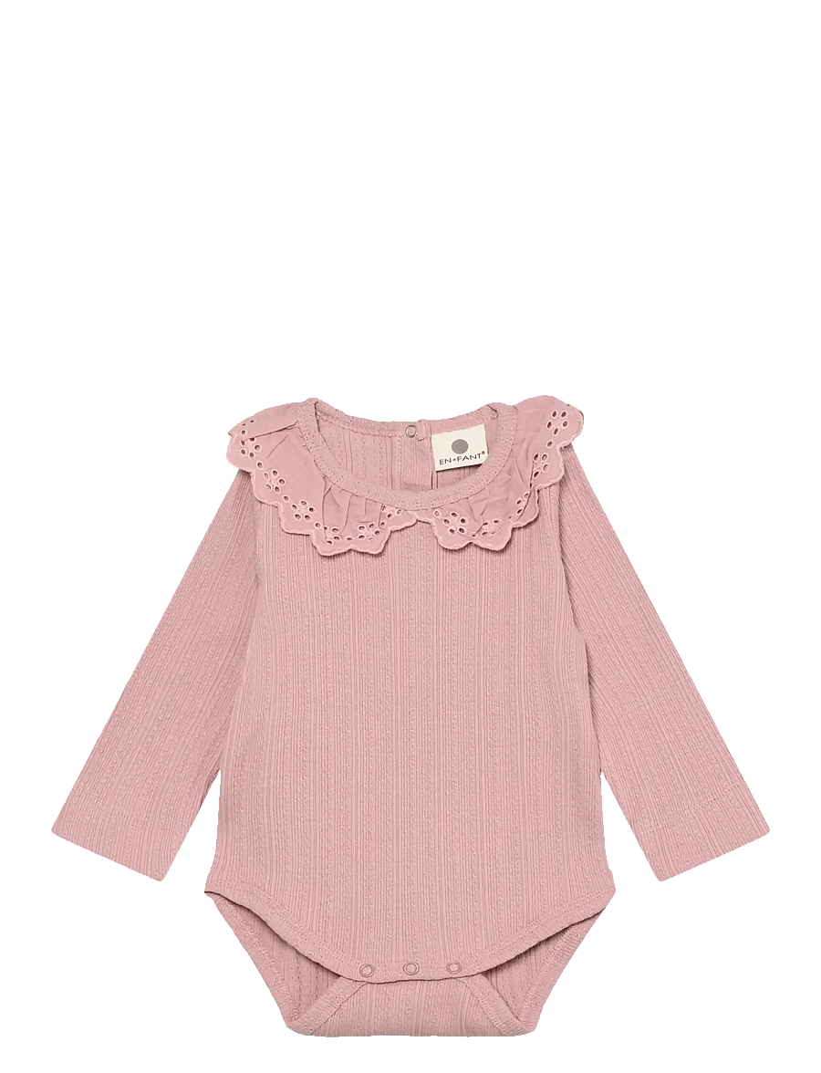 En Fant - Body LS Pointelle - pikkade varrukatega bodid - zephyr - 0