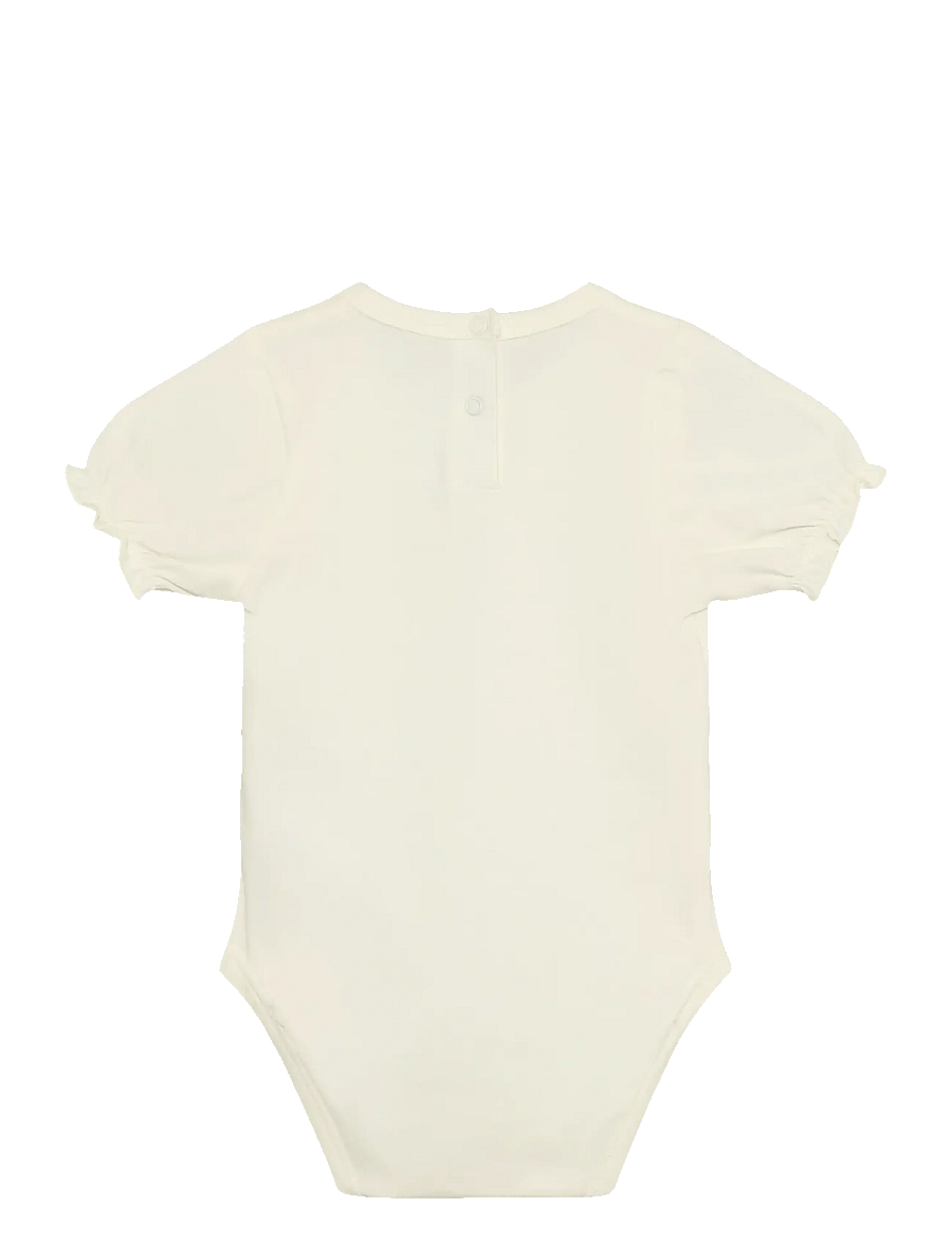 En Fant - Body SS Embroidery - kurzärmelige bodys - eggnog - 1