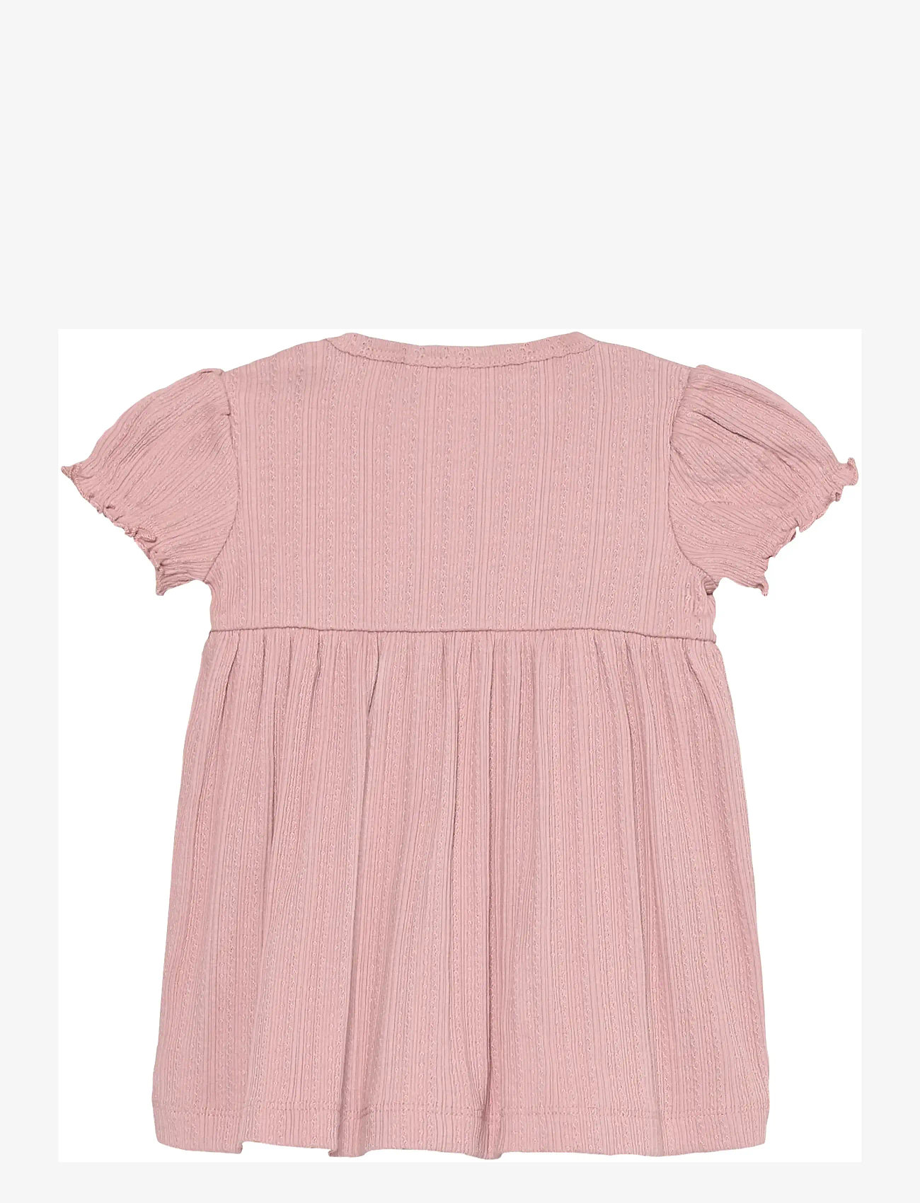 En Fant - Body Dress SS Pointelle - kortärmade babyklänningar - zephyr - 1