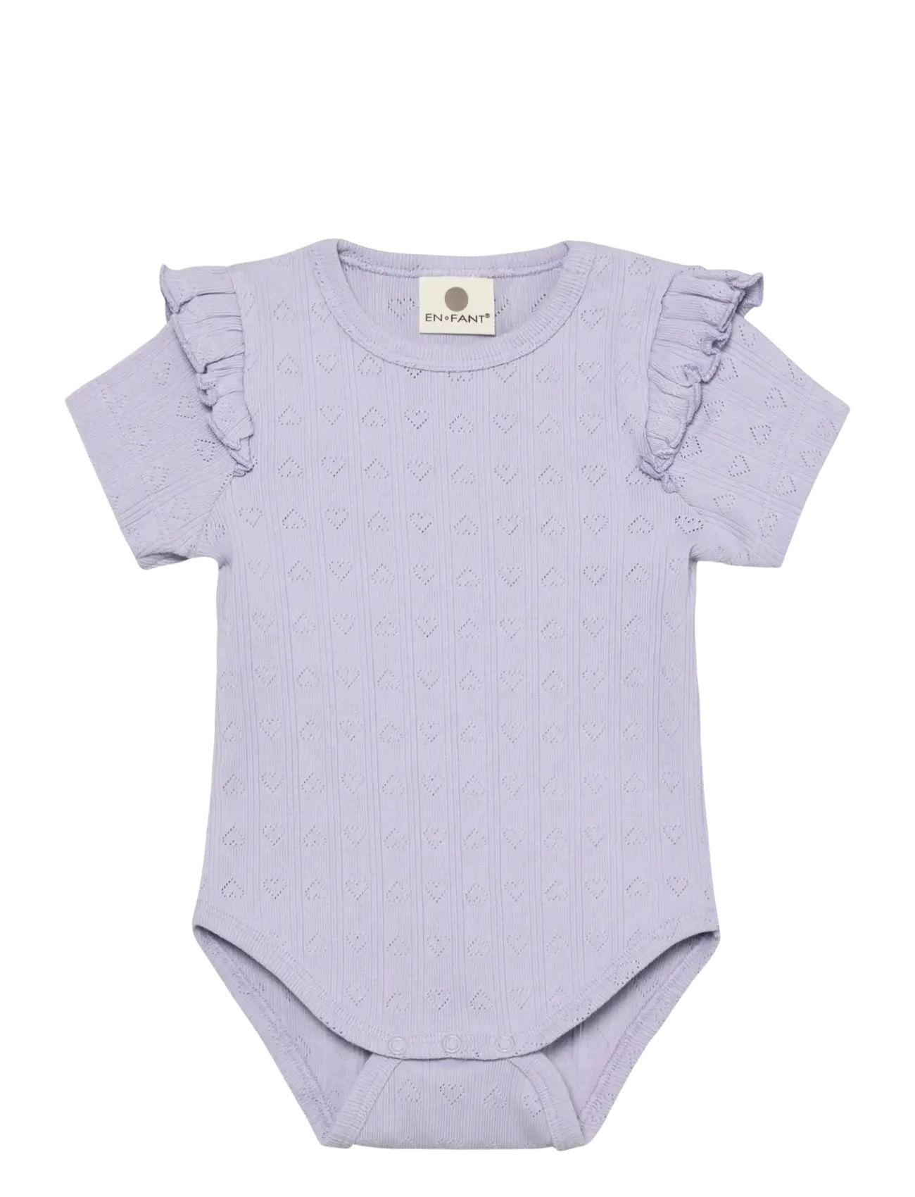 En Fant Body SS Pointelle - Riided - PURPLE HEATHER / purple