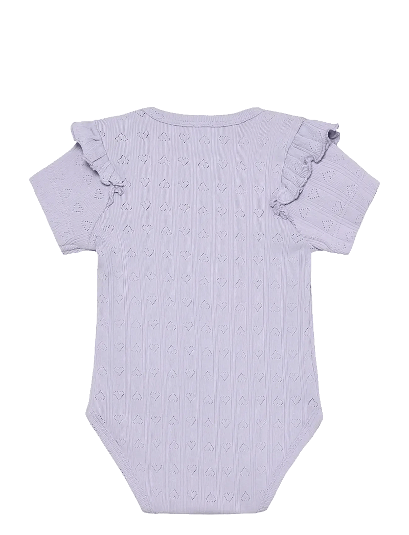 En Fant - Body SS Pointelle - ar īsām piedurknēm - purple heather - 1